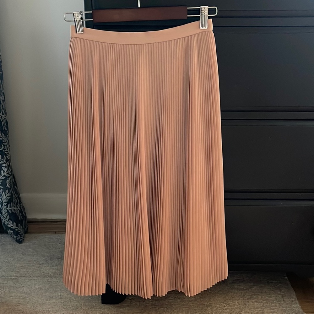 Jcrew pleated midi skirt